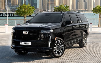 Cadillac Escalade ESV Sport Platinum (Black), 2021 for rent in Dubai
