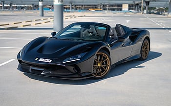 Ferrari F8 Tributo Spyder (Black), 2023 for rent in Sharjah