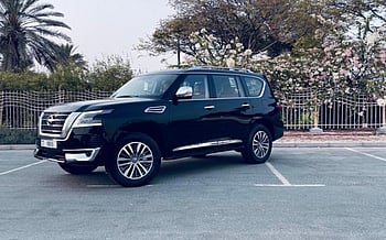 Nissan Patrol Platinium (Black), 2021 for rent in Dubai