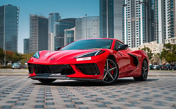 Chevrolet Corvette C8 Spyder (Красный), 2022 для аренды в Дубай