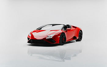 Lamborghini Huracan Evo Akropovic (Red), 2021 for rent in Dubai
