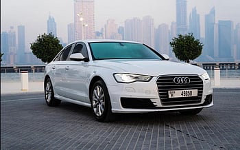 Audi A6 (Белый), 2016 для аренды в Дубай