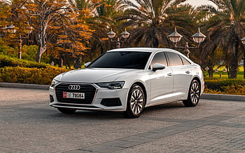 Audi A6 (White), 2022 for rent in Abu-Dhabi