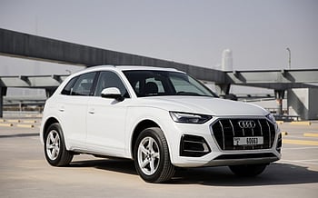 Audi Q5  45TFSI quattro (White), 2022 for rent in Sharjah