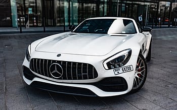 Mercedes GT CONVERTIBLE (White), 2021 for rent in Dubai