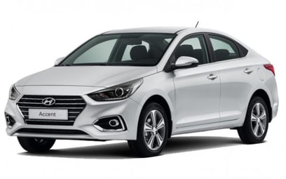 Hyundai Accent (White), 2018 for rent in Dubai