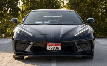 Chevrolet Corvette (Black), 2021 for rent in Abu-Dhabi