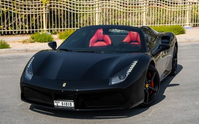 Ferrari 488 Spyder (Black), 2018 for rent in Dubai