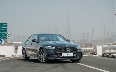 Mercedes C200 (Black), 2023 for rent in Dubai