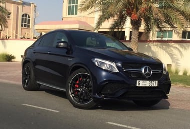 Mercedes GLE 63AMG (Black), 2018 for rent in Dubai