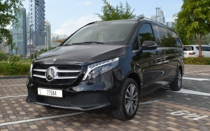 Mercedes V250 (Black), 2023 for rent in Sharjah