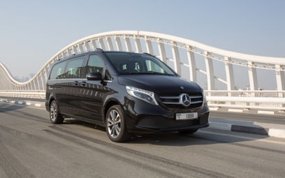 Mercedes V250 (Black), 2023 for rent in Ras Al Khaimah
