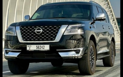 Nissan Patrol Platinum (Черный), 2023 для аренды в Дубай