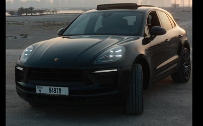 Porsche Macan Platinum (Black), 2022 for rent in Sharjah
