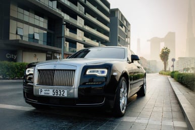 Rolls Royce Ghost Series II (Black), 2017 for rent in Dubai