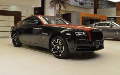 Rolls Royce Wraith-BLACK BADGE ADAMAS 1 OF 40 (Black), 2019 for rent in Dubai