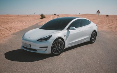 Tesla Model 3 (Белый), 2020 для аренды в Дубай