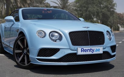Bentley GT Convertible (Blue), 2016 for rent in Dubai