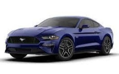 Ford Mustang (Синий), 2019 для аренды в Шарджа