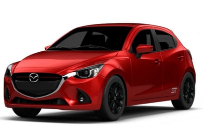 Mazda 2 (Красный), 2020 для аренды в Дубай