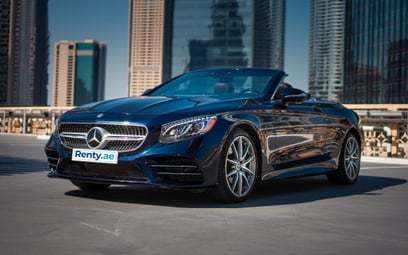 Mercedes S560 convert (Dark Blue), 2020 for rent in Dubai