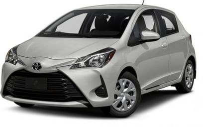 Toyota Yaris (Silver), 2018 for rent in Sharjah