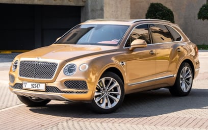 Bentley Bentayga (Gold), 2019 for rent in Dubai