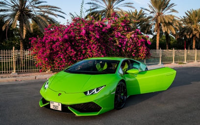 Lamborghini Huracan (Green), 2019 for rent in Dubai