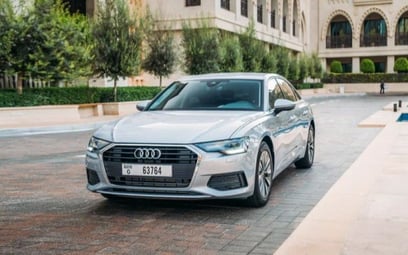 Audi A6 (Серый), 2022 для аренды в Дубай