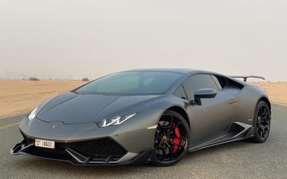 Lamborghini Huracan (Grey), 2018 for rent in Ras Al Khaimah