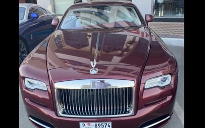 Rolls Royce Wraith (Maroon), 2019 for rent in Dubai
