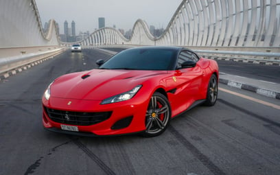 Ferrari Portofino Rosso Black Roof (Red), 2019 for rent in Abu-Dhabi