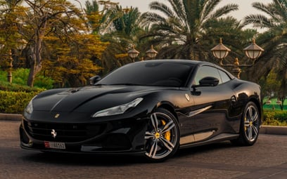 Ferrari Portofino Rosso (Black), 2022 for rent in Abu-Dhabi