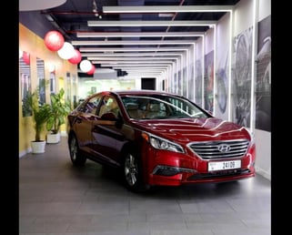 Hyundai Sonata (Red), 2017 for rent in Dubai