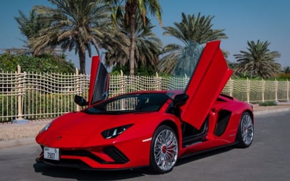Lamborghini Aventador S (Red), 2019 for rent in Dubai