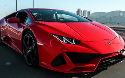 Lamborghini Huracan Evo Coupe (Красный), 2020 для аренды в Дубай