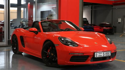 Porsche Boxster 718S (Red), 2017 for rent in Dubai