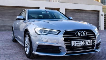 Audi A6 (Silver), 2018 for rent in Dubai