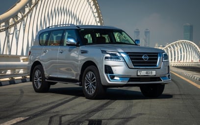 Nissan Patrol V6 (Серебро), 2021 для аренды в Абу-Даби