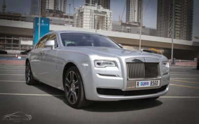 Rolls Royce Ghost (Silver Grey), 2017 for rent in Dubai