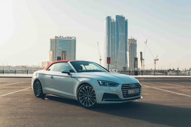 Audi A5 Cabriolet (White), 2018 for rent in Dubai