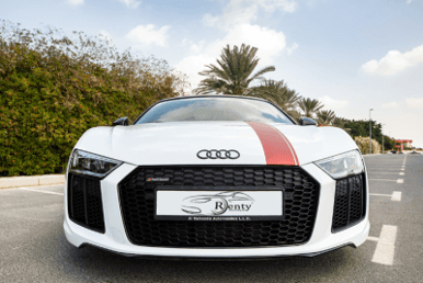 Audi R8 V10 Spyder (White), 2018 for rent in Dubai