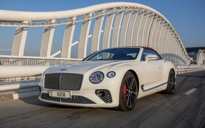 Bentley Continental GTC V12 (White), 2020 for rent in Dubai