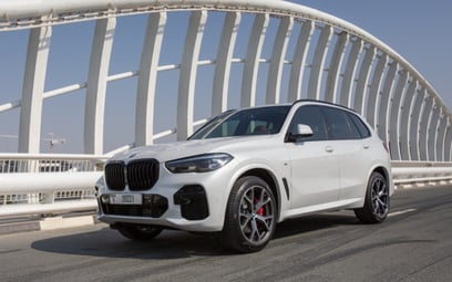 BMW X5 40iM (White), 2023 for rent in Abu-Dhabi