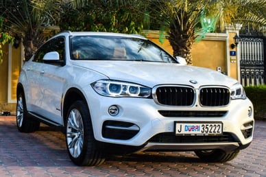 BMW X6 (White), 2018 for rent in Dubai