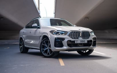 BMW X6 (White), 2023 for rent in Abu-Dhabi