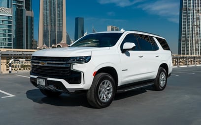 Chevrolet Tahoe (White), 2021 for rent in Abu-Dhabi