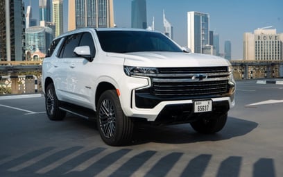 Chevrolet Tahoe (White), 2021 for rent in Abu-Dhabi