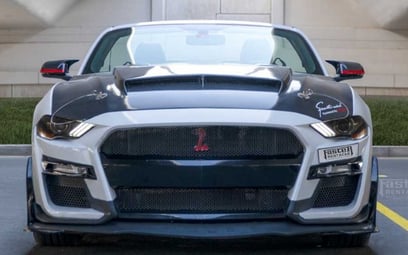 Ford Mustang Eco-boost (White), 2019 for rent in Dubai