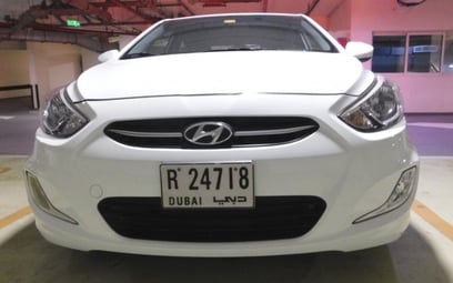 Hyundai Accent (White), 2015 for rent in Dubai